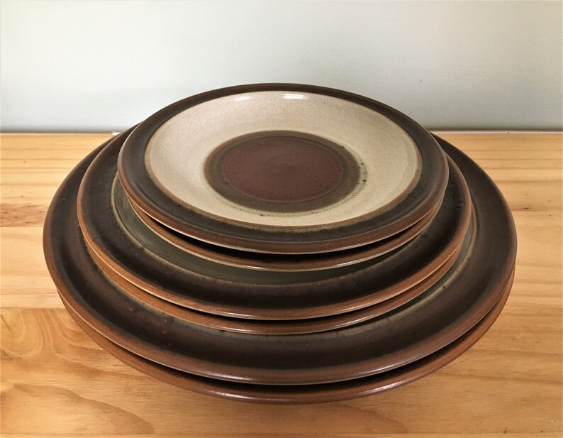Dinner Set for 2 Denby Stoneware Potters Wheel. Etsy UK
