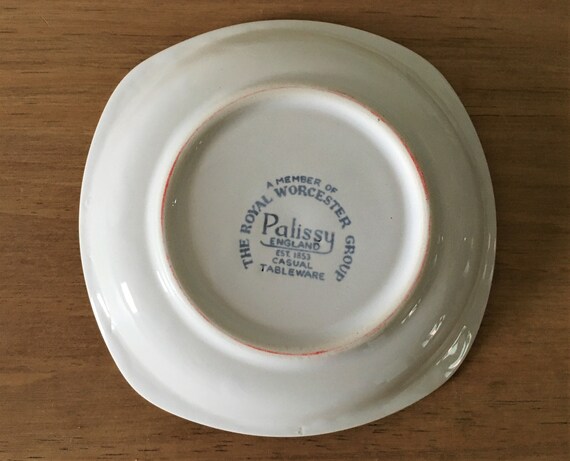 Vintage trinket dish by Palissy Royal Worcester i… - image 9