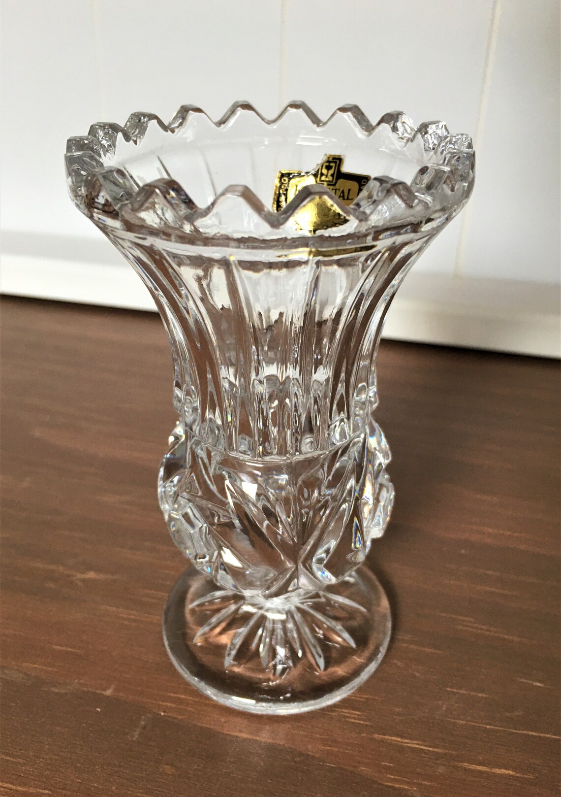 Small Crystal Vase Crystal Bud Vase Zajecar Crystal. Etsy