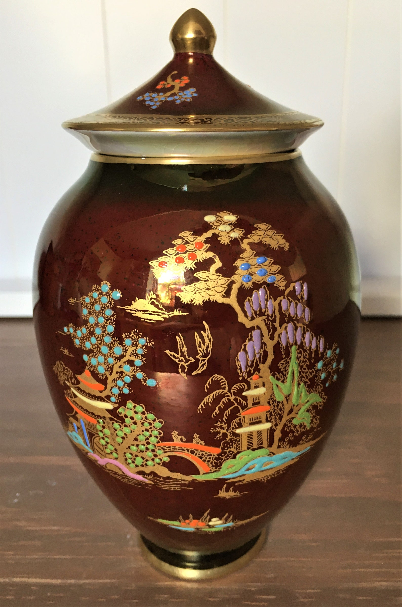 Ginger Jar Ceramic Jar With Lid Crown Devon Fieldings. Etsy