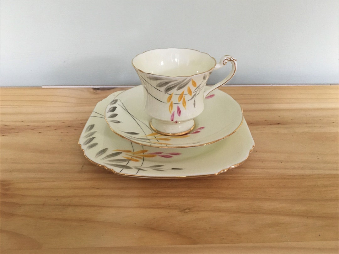 Art Deco Teacup Trio by Paragon China Vintage English Tea Set Etsy