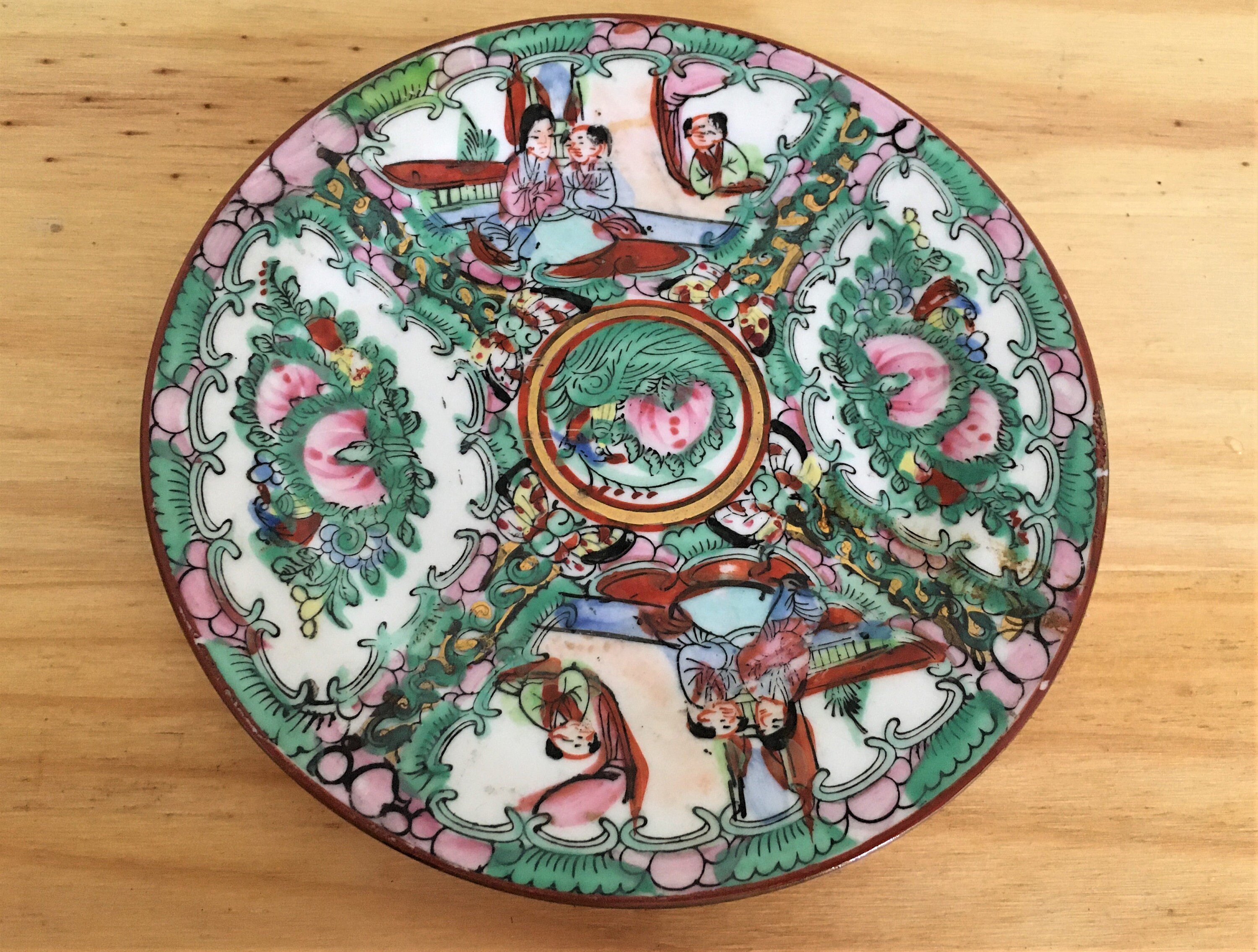 Small Decorative Plate Chinese Plate Macau Porcelain. Etsy