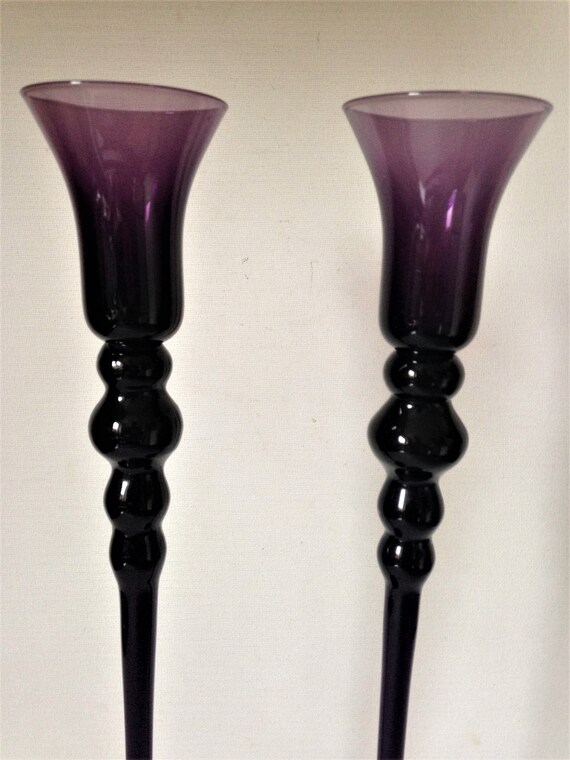 purple candlesticks