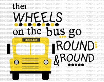 Bus SVG Files 1st Day of School SVG Files Teacher svg Files svg Files for Cricut and Silhouette Cameo Printable Clipart Commercial Use