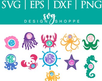 Download Octopus Monogram Svg Etsy