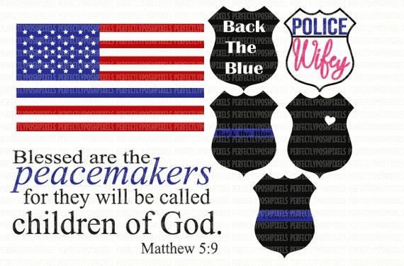 Police Love Svg Cut File Silhouette Studio Cricut Police Badge Etsy