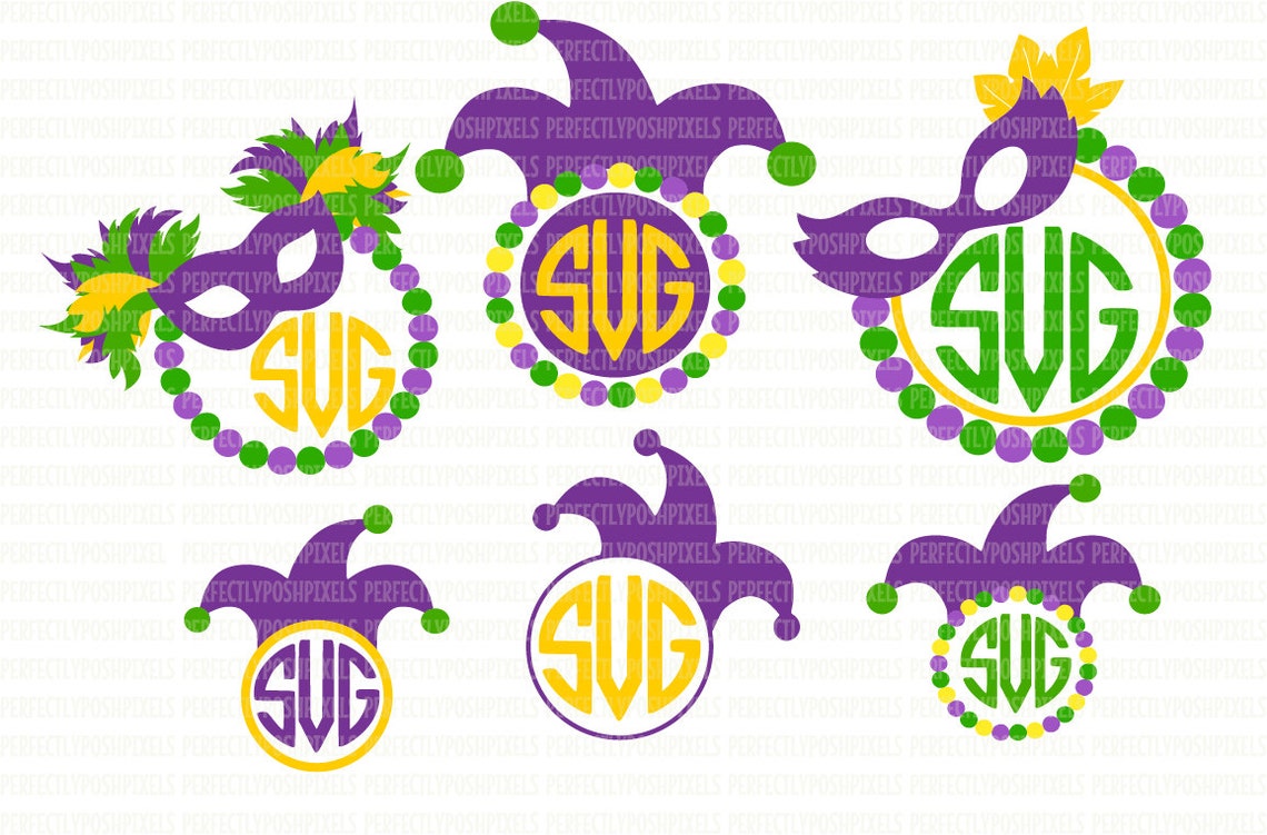 mardi gras monogram gift