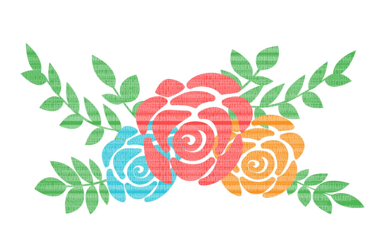 SVG Files Floral Swag Silhouette Cameo Cricut Design Space Etsy