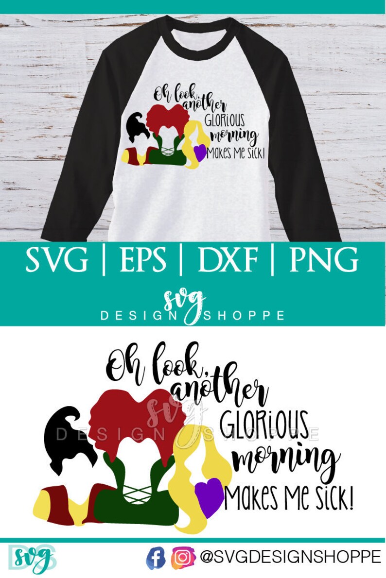 Clip Art Another Glorious Morning Svg Files I Put A Spell On You Halloween Svg File Hocus Pocus Silhouette Circuit Sanderson Sisters Oh Look Art Collectibles