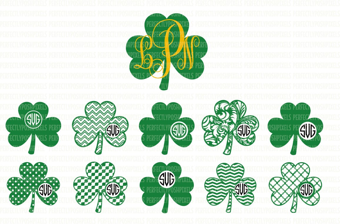 Download Shamrock SVG Clover svg Lucky svg Four Leaf Clover | Etsy