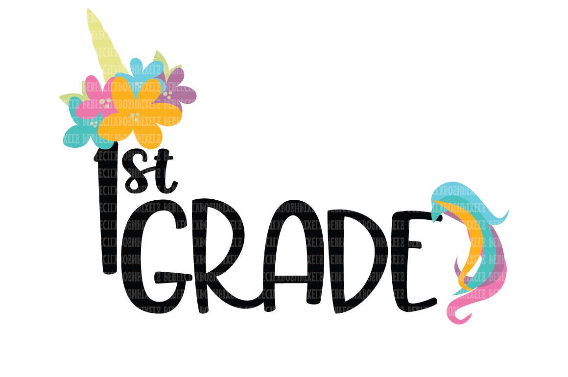 Download First Day of School Unicorn SVG Files Kindergarten Cutting