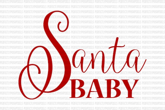 Download Santa Baby Christmas SVG Design DXF EPS Silhouette Studio ...