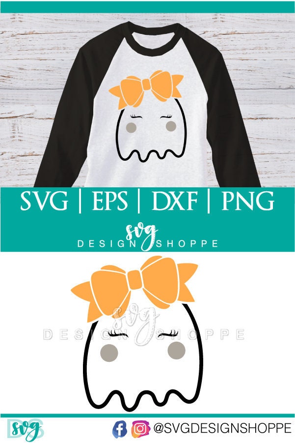 Download Ghost SVG Girl Ghost Halloween svg Cute Ghost face svg | Etsy