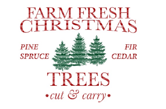 Download Farm Fresh Christmas Trees SVG Files for Silhouette and ...