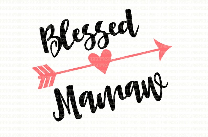 Blessed Mamaw Svg Files Heart Svg Cricut Designs SVG for  Etsy