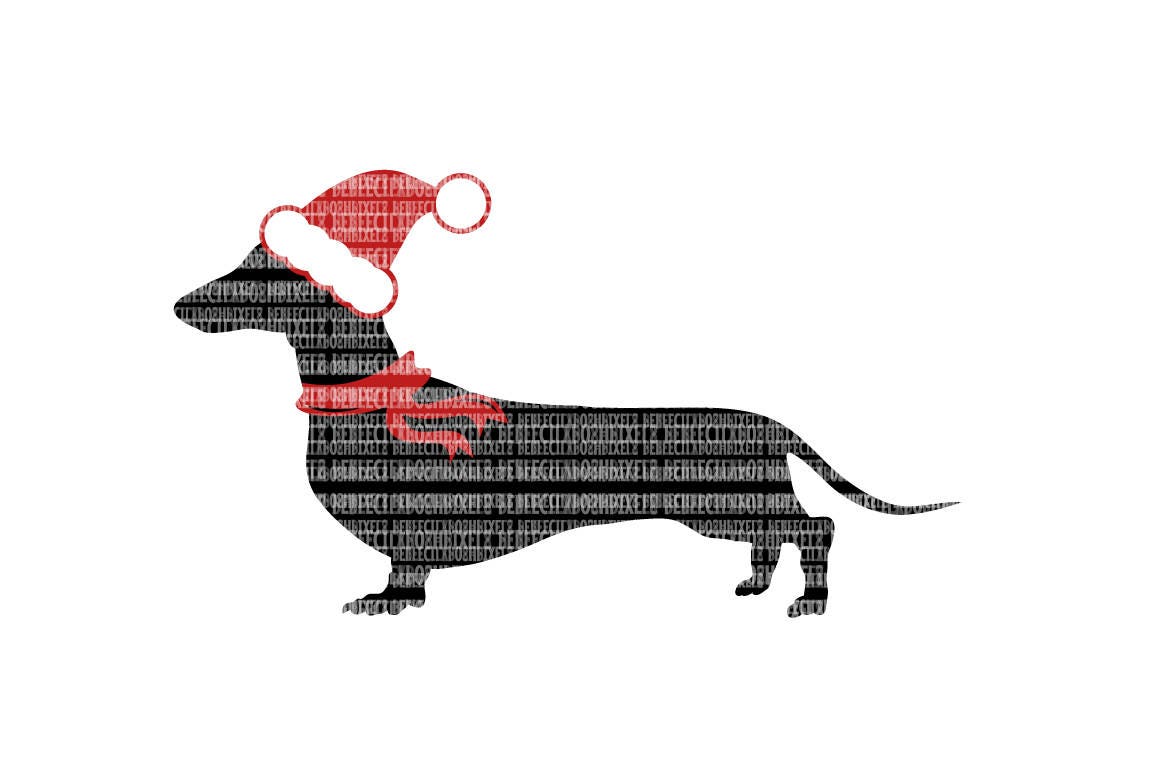 Download Dachshund Christmas SVG Files for Cricut Design Space and ...