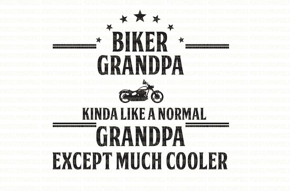 Download Grandpa Biker SVG DXF EPS Silhouette Studio Designer ...