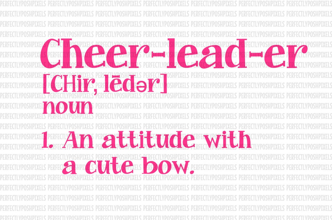 Cheerleader Definition SVG Cheerleader Sports Megaphone Cricut Design