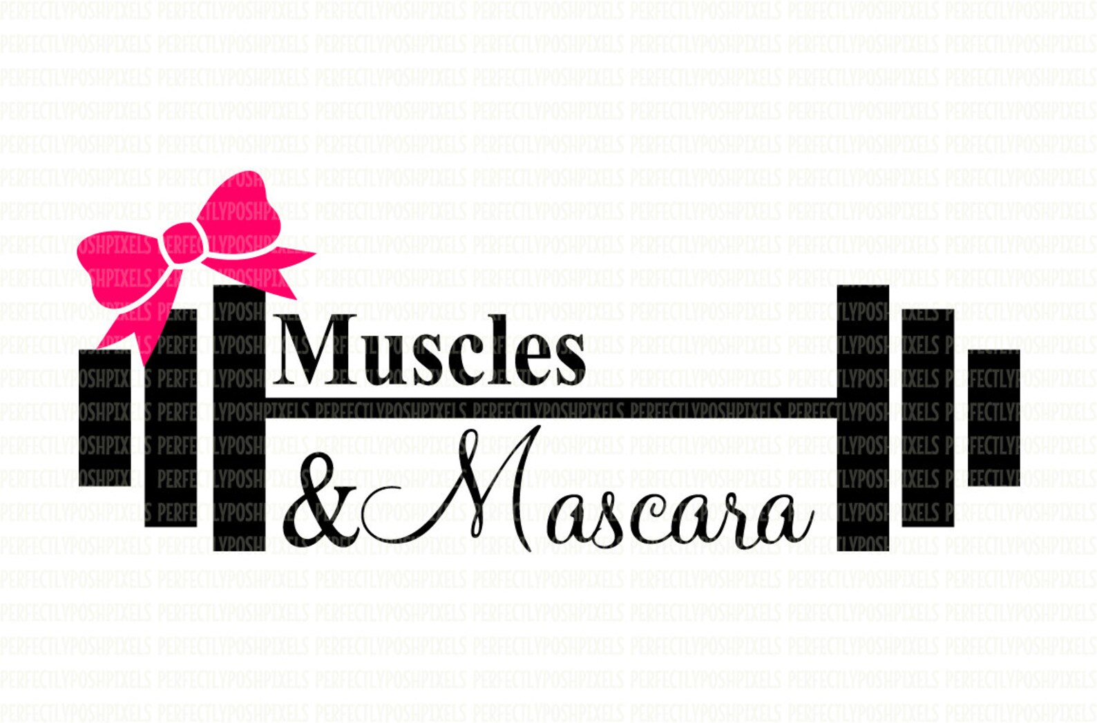 Muscles & Mascara Barbell Weights Fitness SVG Digital File DXF Etsy