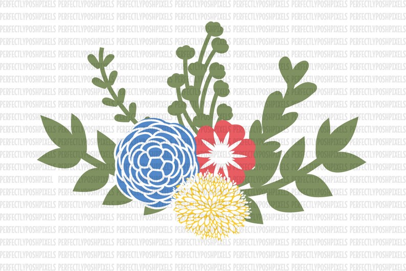 Download Floral Swag SVG EPS DXF Silhouette Studio Designer Edition | Etsy
