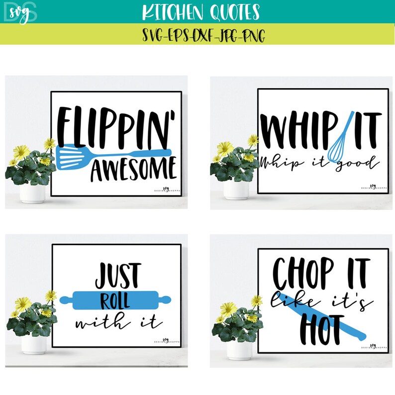 Download Dish Towel Quotes Kitchen SVG DXF EPS Silhouette Designer ...