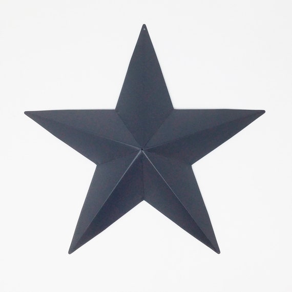 5.5/" PATRIOTIC AMERICANA PRIMITIVE AMERICAN G8T W BLACK BARN STARS Set of 2