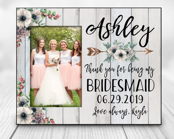Personalized Brides Maid Wedding Picture Photo Frame
