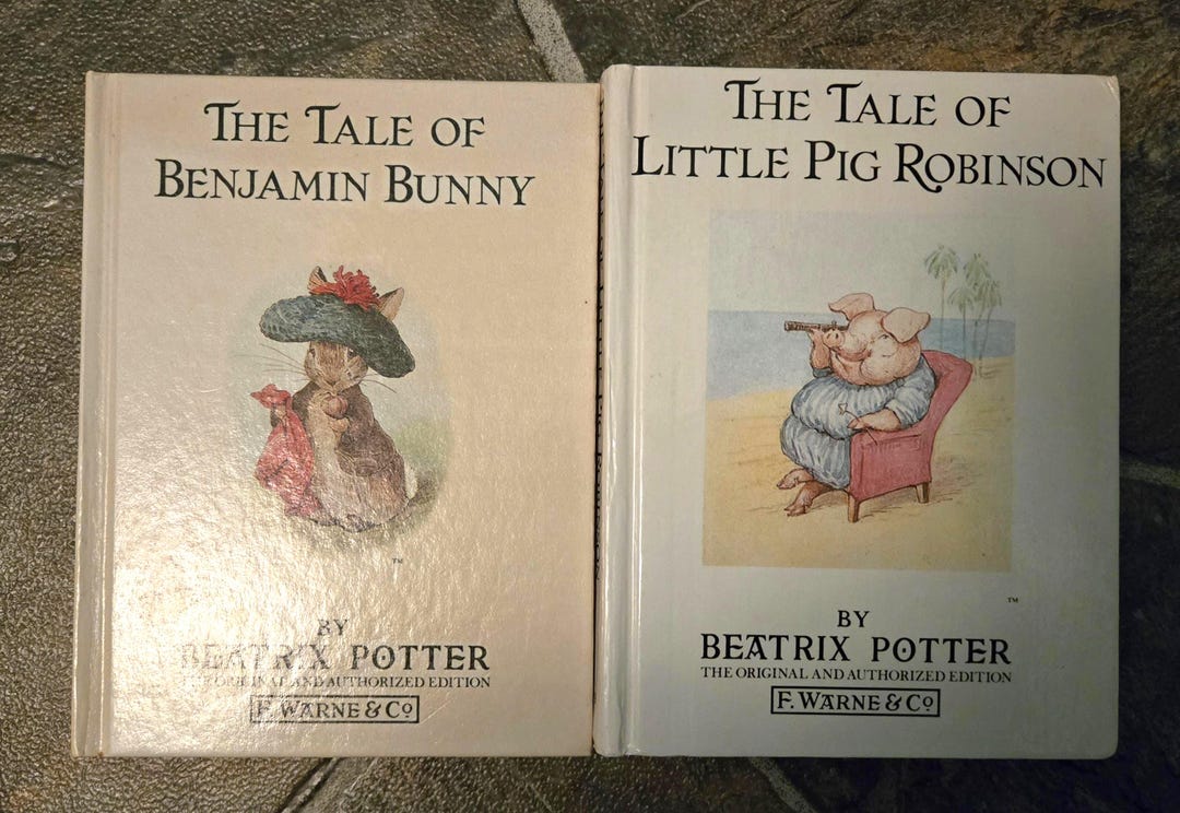 The Original Peter Rabbit Books by Beatrix Potter #4 and #19 1988 ...