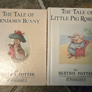 The Original Peter Rabbit Books by Beatrix Potter #4 and #19 1988 printing F Warne & Co used children's books classic literature