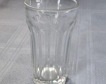 Vintage clear jelly glasses with nautical theme, ship's helm wheel, 4 ounce, perfect for juice or shrimp cocktail, 3.75" tall