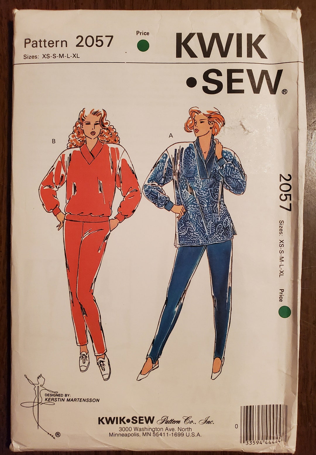 Kwik Sew 2057 Uncut Sewing Pattern for Making Slim Fitting Pull on ...