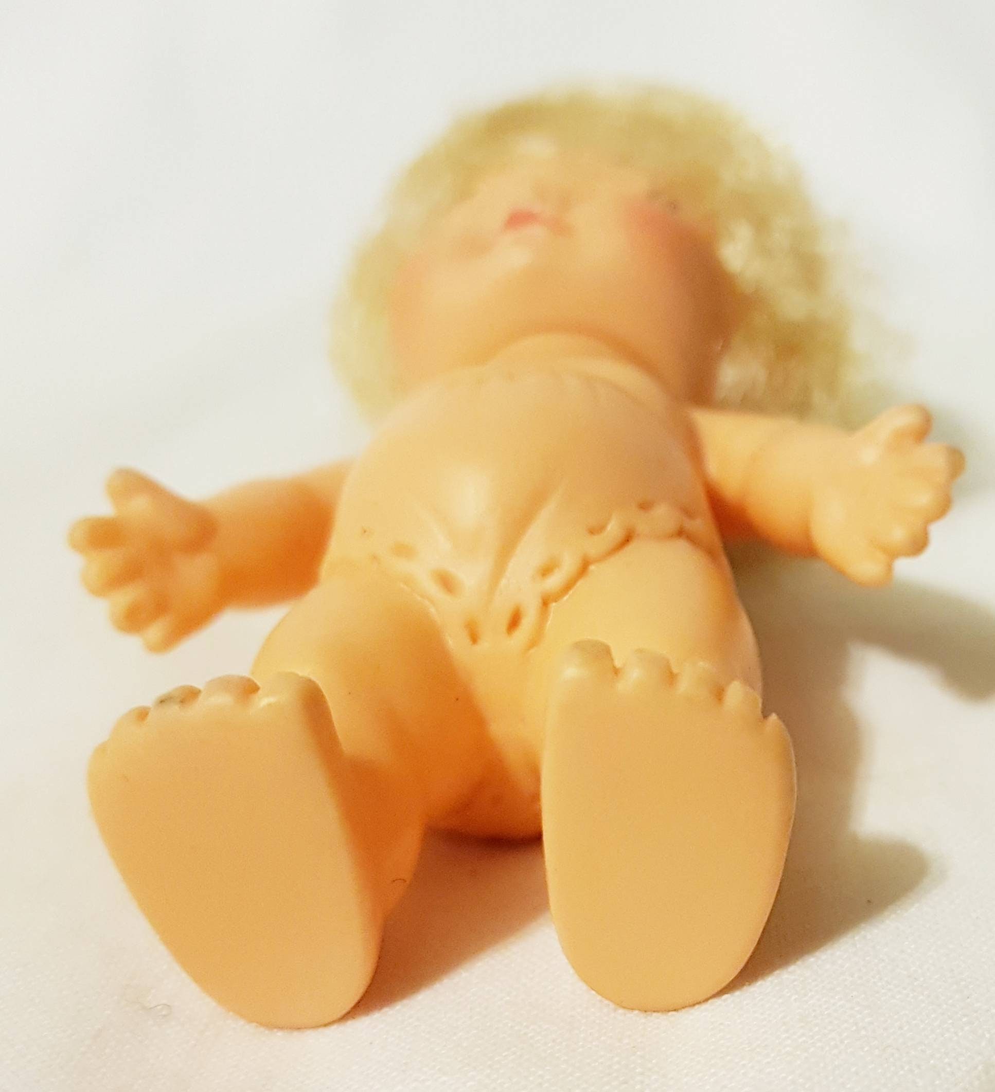 1966 Eegee Co Plastic Doll 4 Original Green Cotton