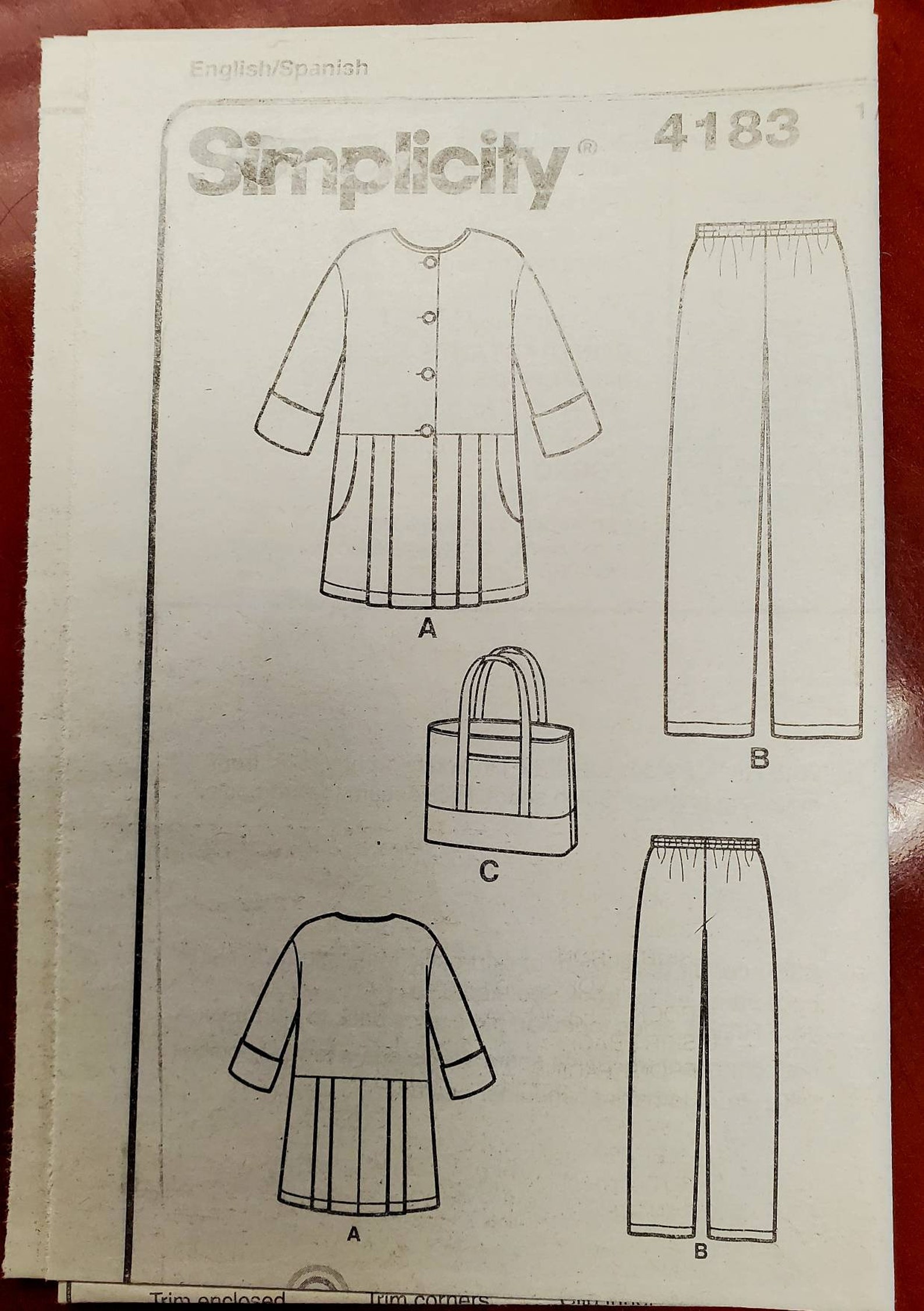 Simplicity 4183 Patty Reed Designs Uncut Sewing Pattern for Making ...