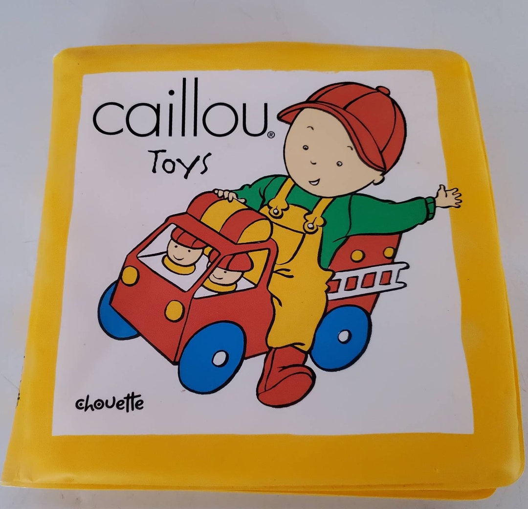 Caillou Toys Chouette 1987 Publishing Tick-tock Vinyl Book Age 3