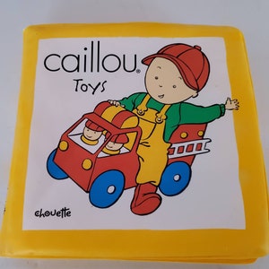 Caillou Toys Chouette 1987 Publishing Tick-Tock vinyl boek leeftijd 3 maanden & up wasbare duurzame kluis voor baby&#39;s 6 pagina&#39;s badboek