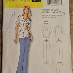 Butterick by Connie Crawford B5301 uncut sewing pattern for women&#39;s top & pants XXL 1X 2X 3X 4X 5X 6X modern fit with ready to wear sizing