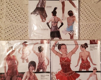 Jalie Patterns choice of unopened uncut sewing patterns for making figure skating dresses #2570 #2789 or #2790 18-22 sizes per pattern