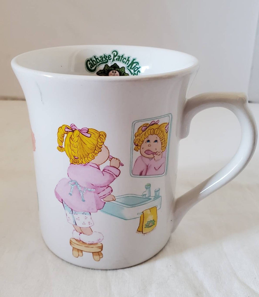 Cabbage Patch Kids Childs Mug G.A.A. Inc 84 Edition 3.5 High 3 Diameter