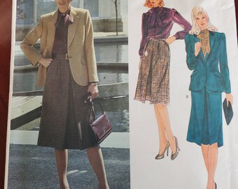 Vogue American Designers Joseph Picone # 2550 uncut sewing pattern for making misses jacket skirt & blouse size 18