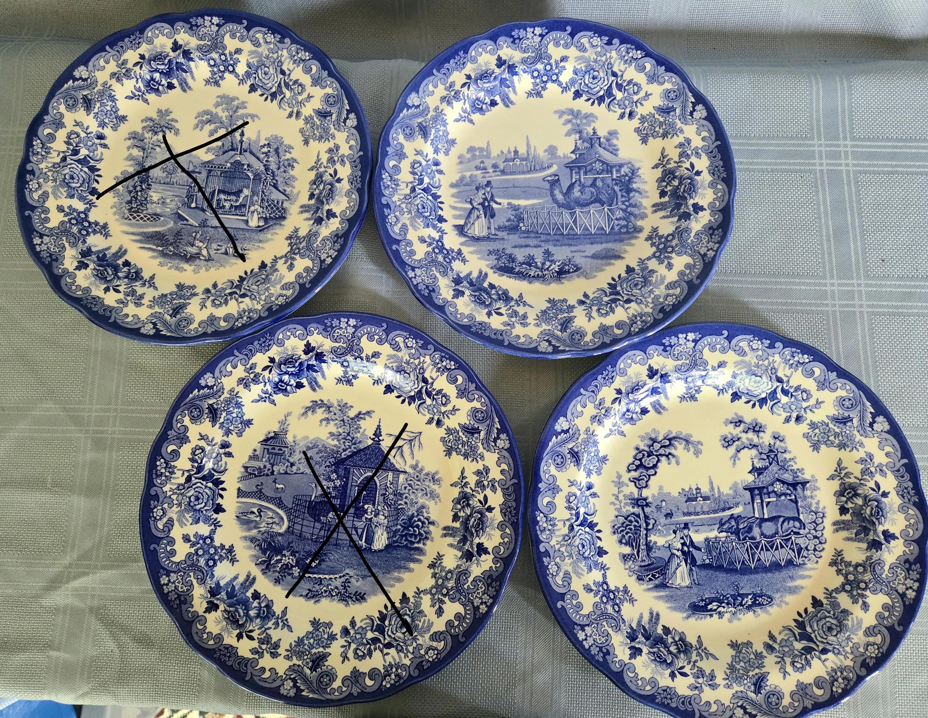 【美品】英国製　スポード ★ブルールームコレクション★プレート6枚 Spode blue room collection plates - Etsy 日本