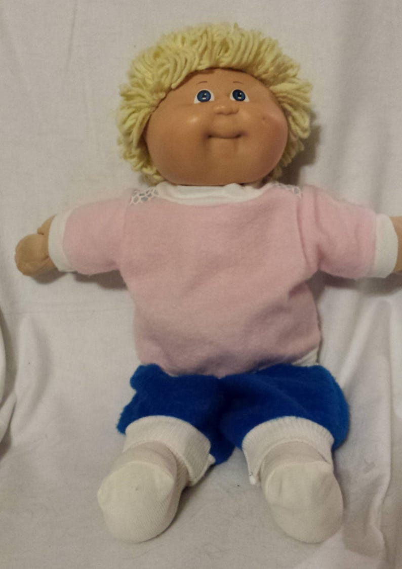 Cabbage Patch Kids Full Sized 1983 Original Yellow Curly Etsy