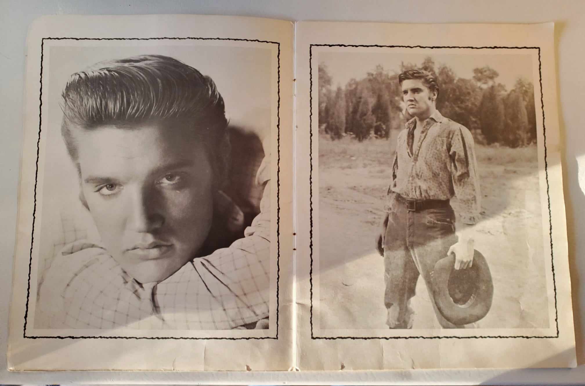 エルヴィス プレスリー記念写真アルバム 1956 には、12 ページの