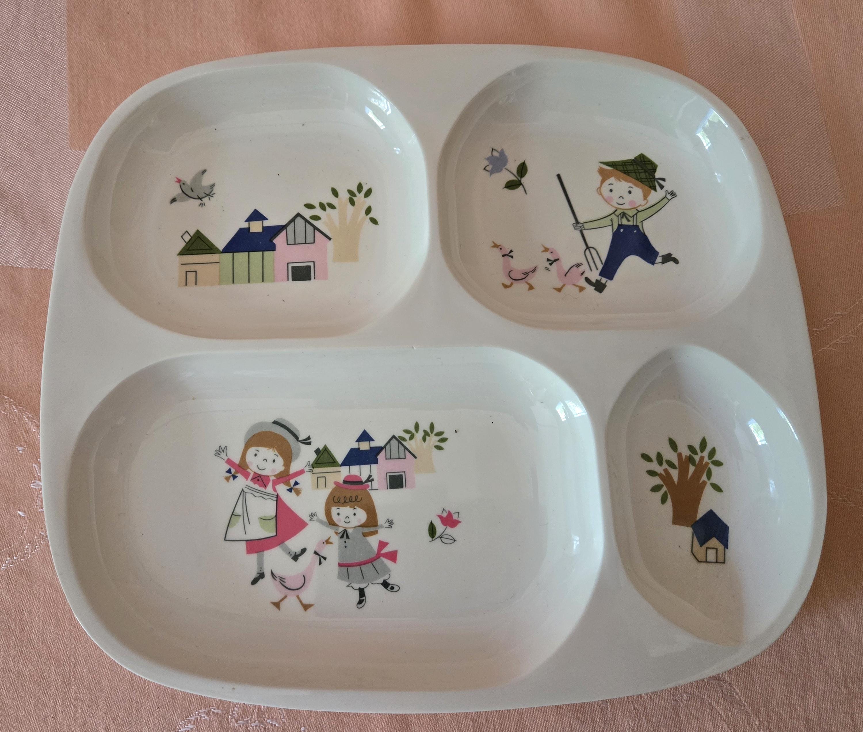 Melamine Plate Children's Divided Plates Kids Divided Plates