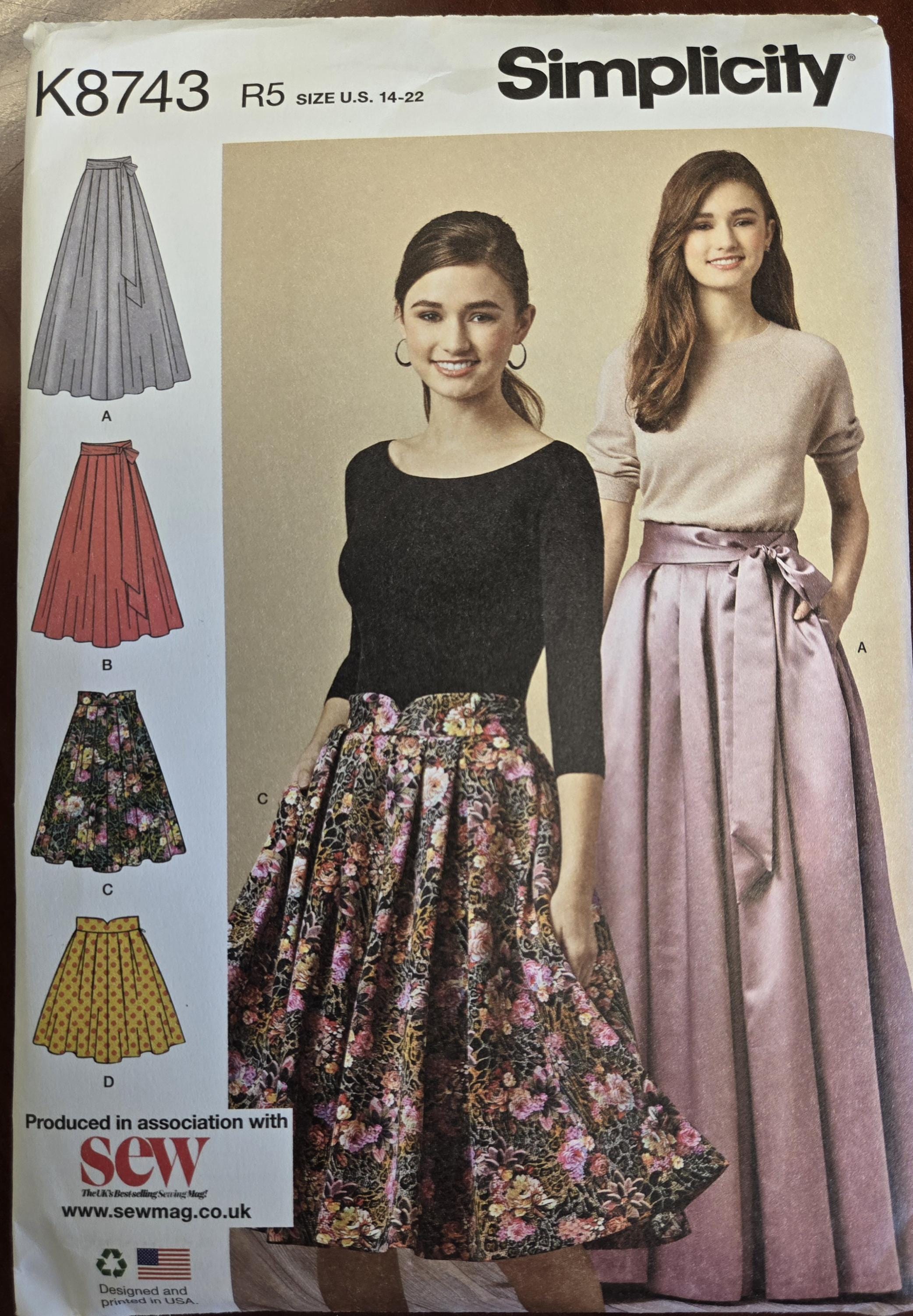 Simplicity 8743 Patron De Couture Pour Jupes R5 (42 à 48 Ans