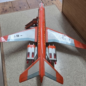 JOUET ANCIEN RARE Ancien Avion En Taule Tin Toy Plane Vintage 1950 EUR 65,00 - FR