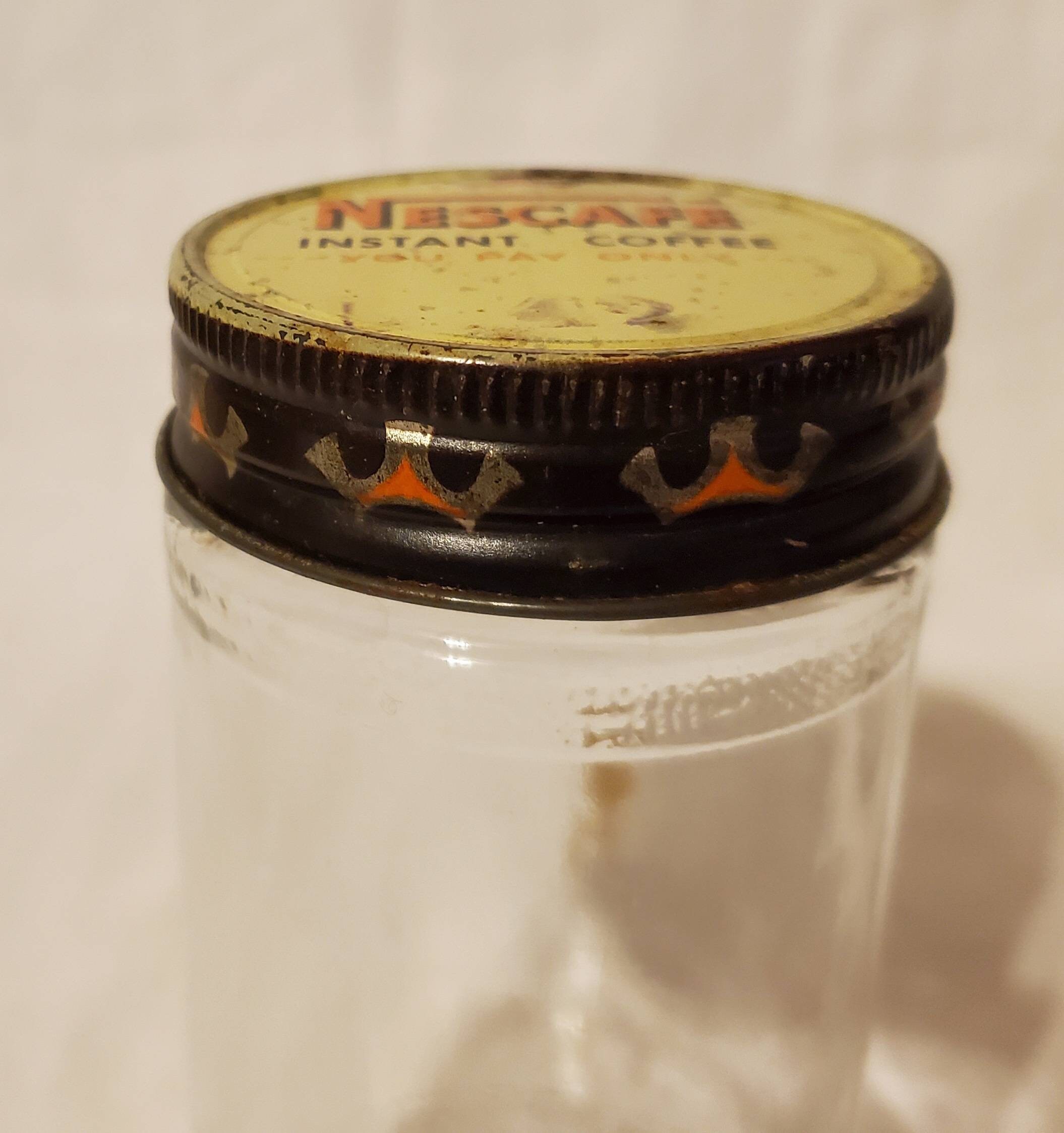 old nescafe jars