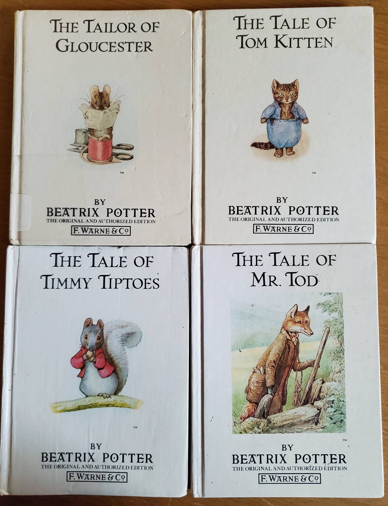 The Original Peter Rabbit Books by Beatrix Potter 3 8 12 or 14 1986  Printing F Warne & Co Select 1 or More Indicate Title When Ordering 