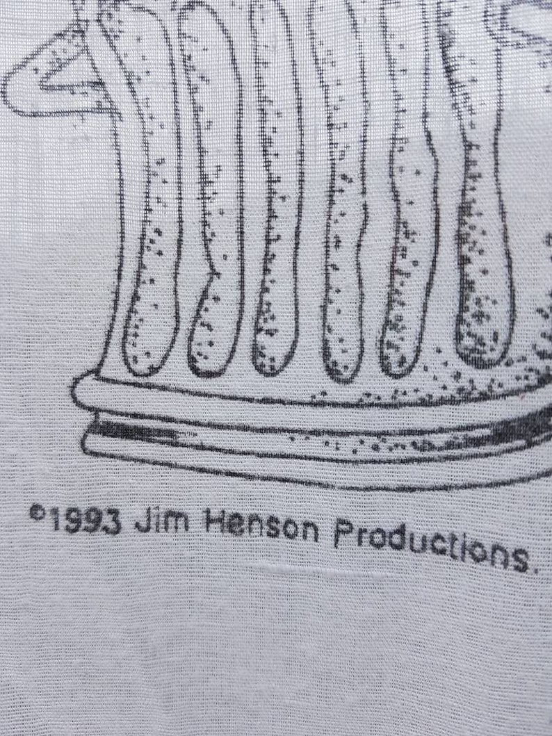 Jim Henson Productions 1993 Sesame Street characters twin fitted sheet polyester cotton child/'s bedroom pre-owned
