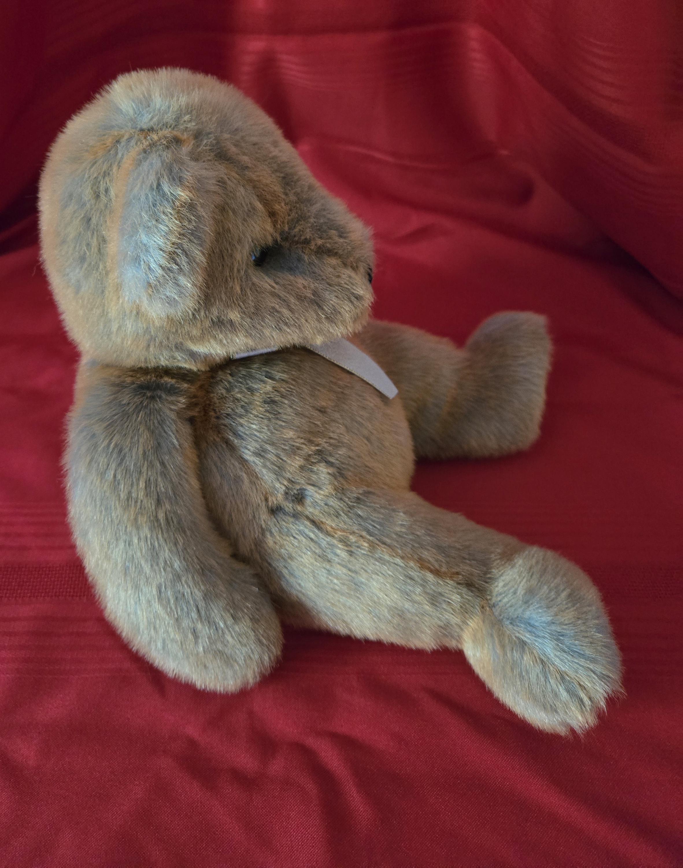 Ty Inc Classic 2000 Penny Bear, Rust/grey Mix Fur, Silver/gold