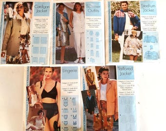 IMP Inc Sewing Step by Step uncut sewing patterns Cardigan Jacket 104 Lingerie 116 Tailored Jacket  122 Summer Outfits 134 Stadium Jacket140